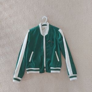 Simons Satin Bomber Jacket